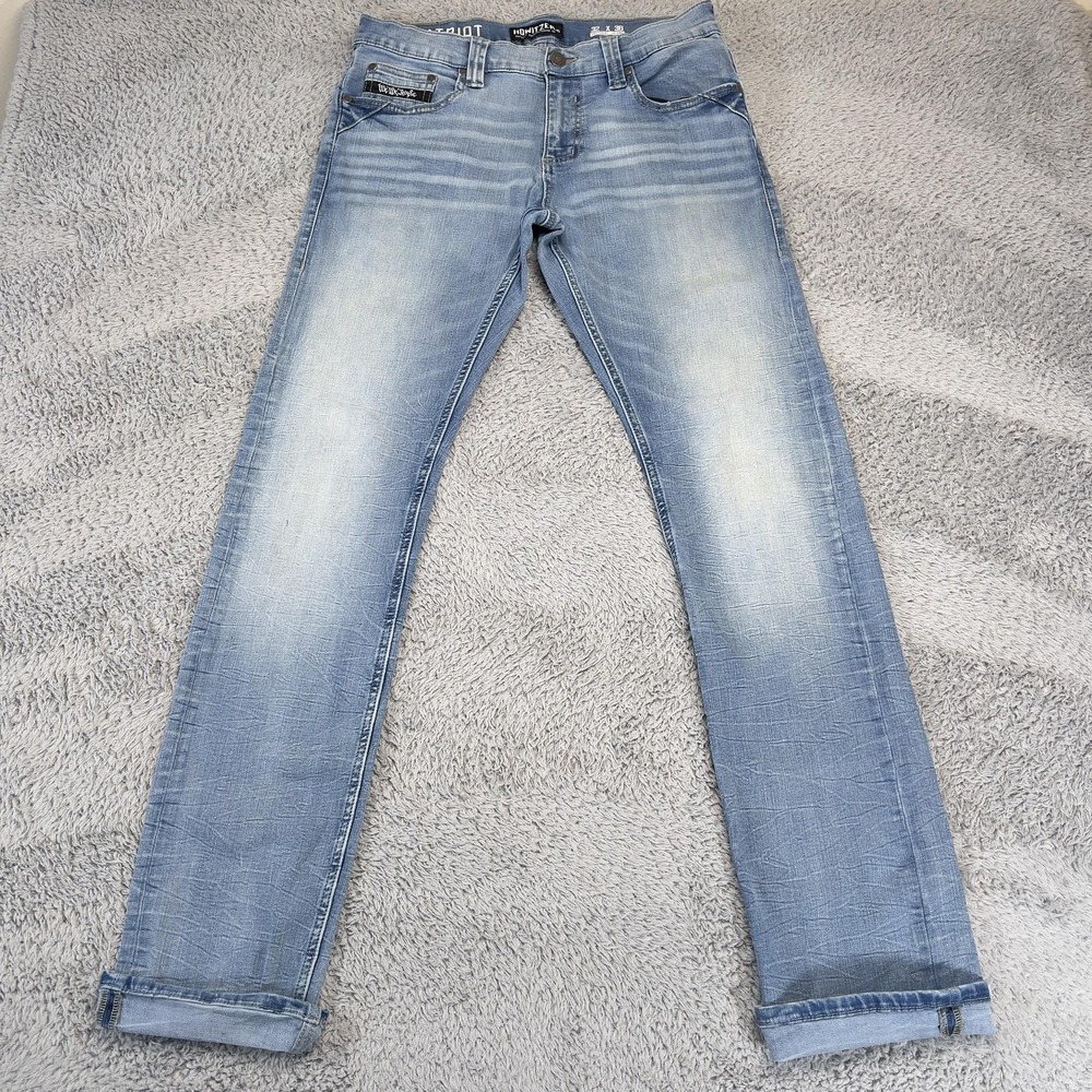 Howitzer Patriot Jeans Mens‎ 32x36 Blue Light Wash Skinny Stretch Tactical USA